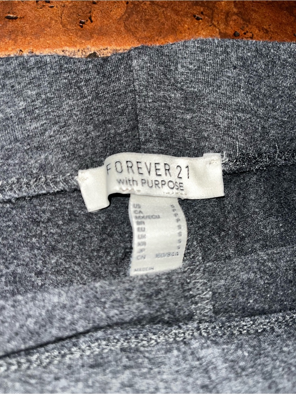 Forever 21 Men's Dark Gray Knit Joggers